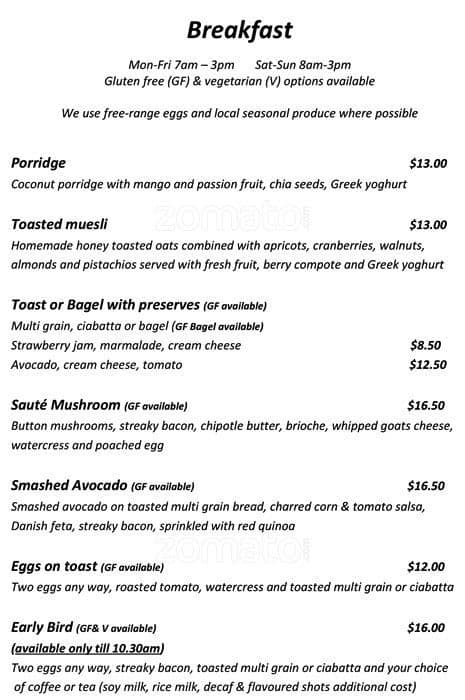 Altura Coffee & Cafe Menu, Menu for Altura Coffee & Cafe, Albany ...