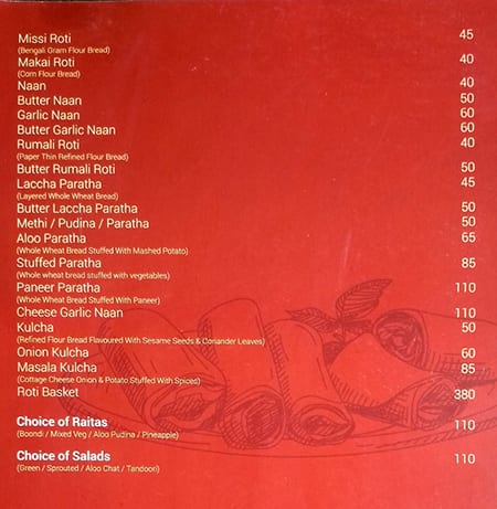 Talk About Multi Cuisine Restaurant and Bar menu