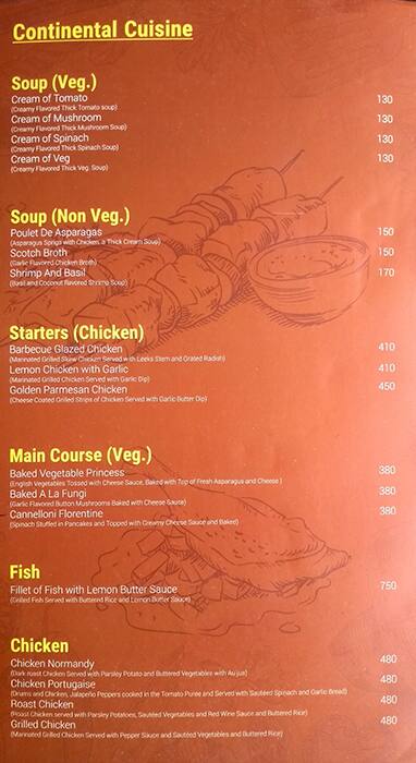 Talk About Multi Cuisine Restaurant and Bar menu