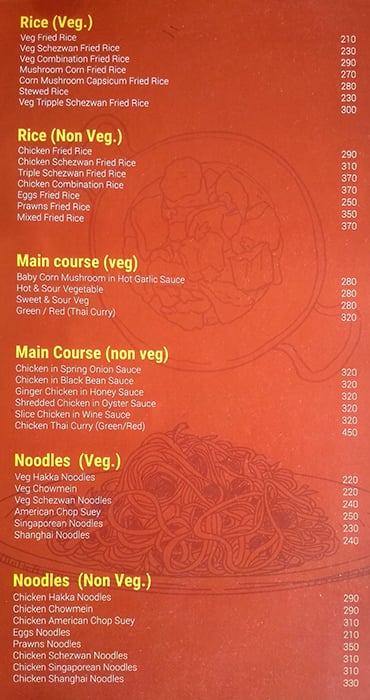 Talk About Multi Cuisine Restaurant and Bar menu