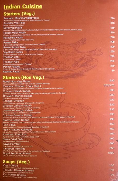 Talk About Multi Cuisine Restaurant and Bar menu