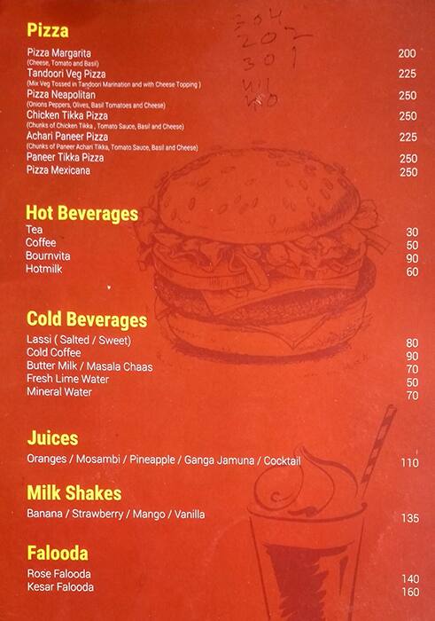 Talk About Multi Cuisine Restaurant and Bar menu