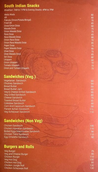 Talk About Multi Cuisine Restaurant and Bar menu