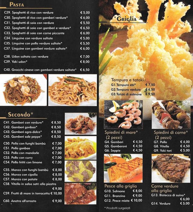 Menu di Yihon 