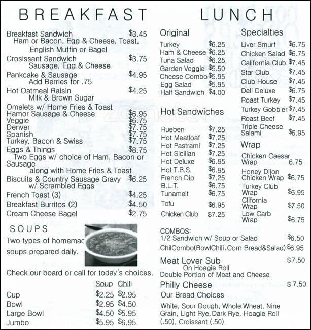 kent denver lunch menu