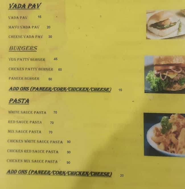 Menu of Ice & Spice, Uttarpara, Kolkata