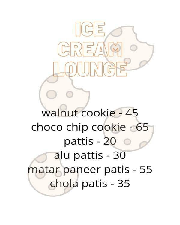 Menu of Ice Cream Lounge, Pimple Saudagar, Pune