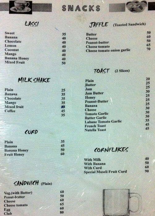 Menu at chandan Tea Shop, Varanasi, +JFH