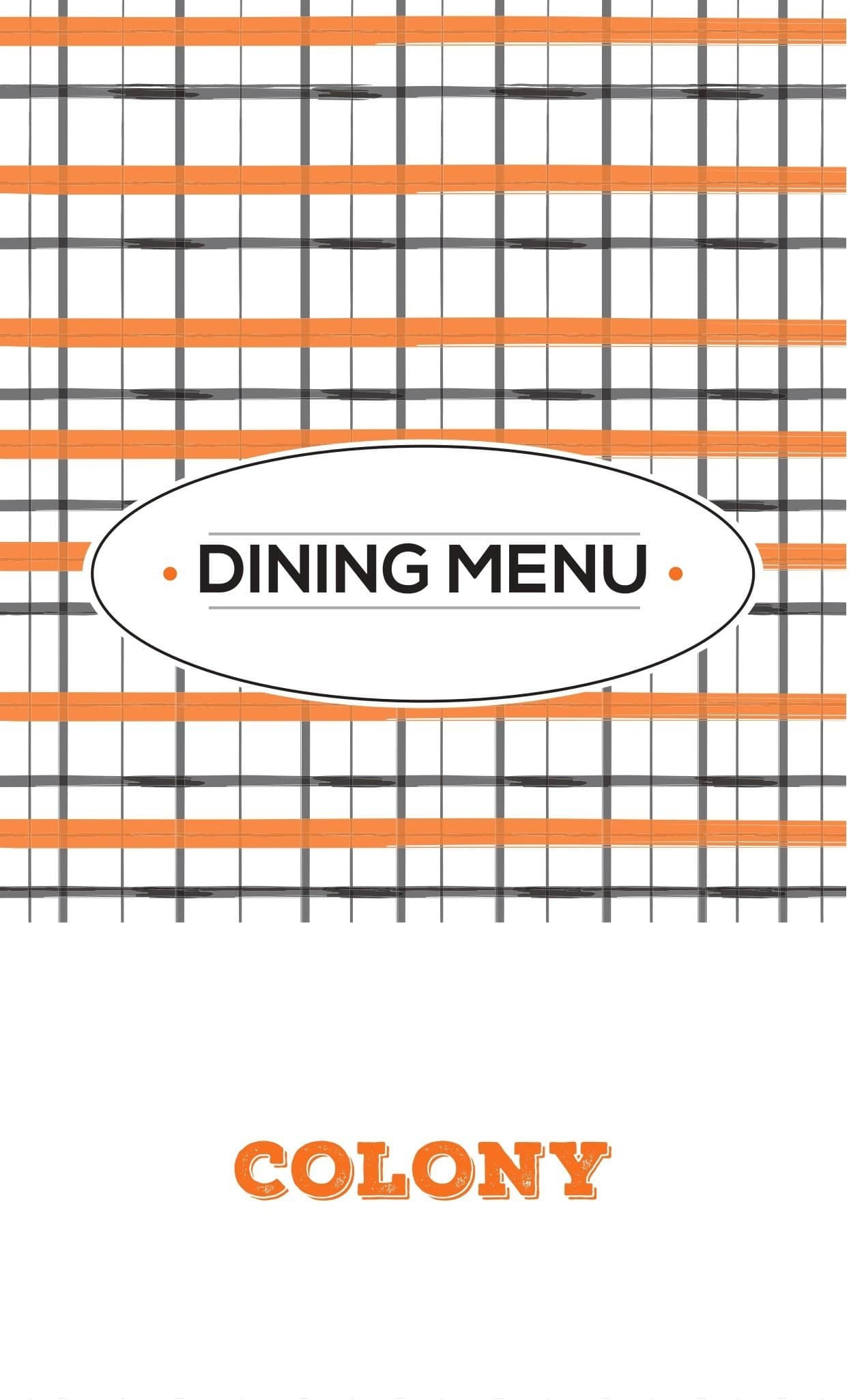 Menu of Colony The Raintree, Alwarpet, Chennai