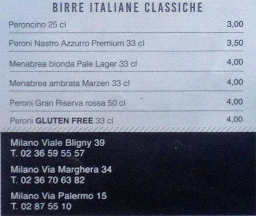 Menu di Ham Holy Burger - Milano, via Marghera 