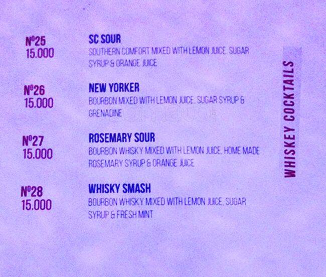 Bronx menu