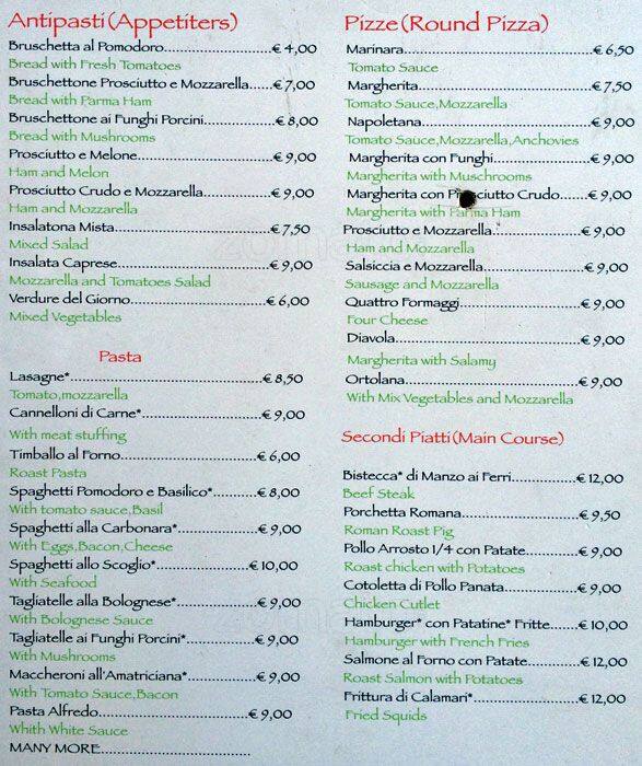 Menu di Due Gi 