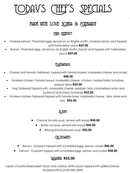 Cup & Cake Menu, Menu for Cup & Cake, Blouberg, Cape Town Zomato SA