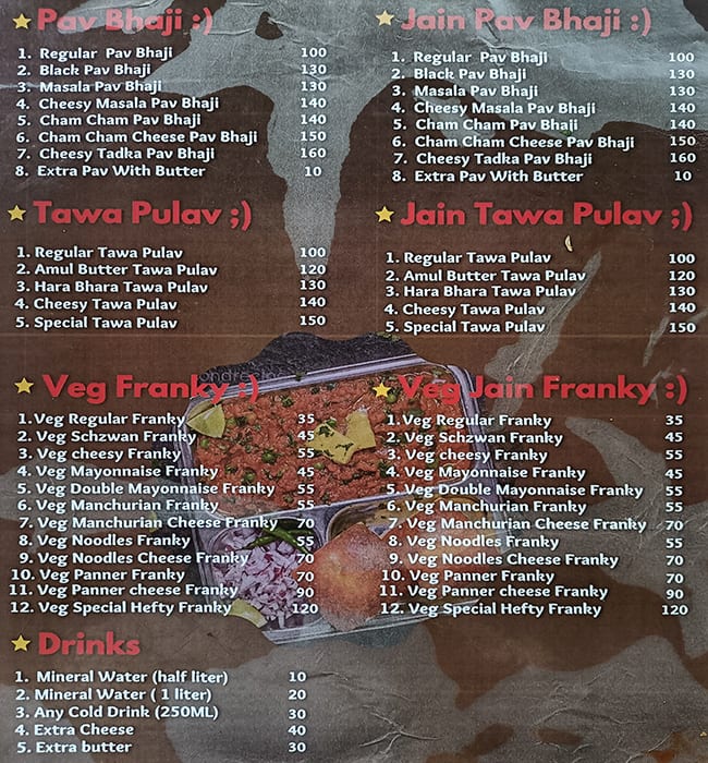 Menu of Khane Mein Kya Hai, Mira Road, Mumbai