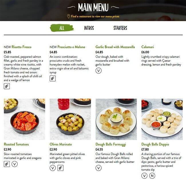 Pizza Express Menu, Menu for Pizza Express, Banstead, London Zomato UK
