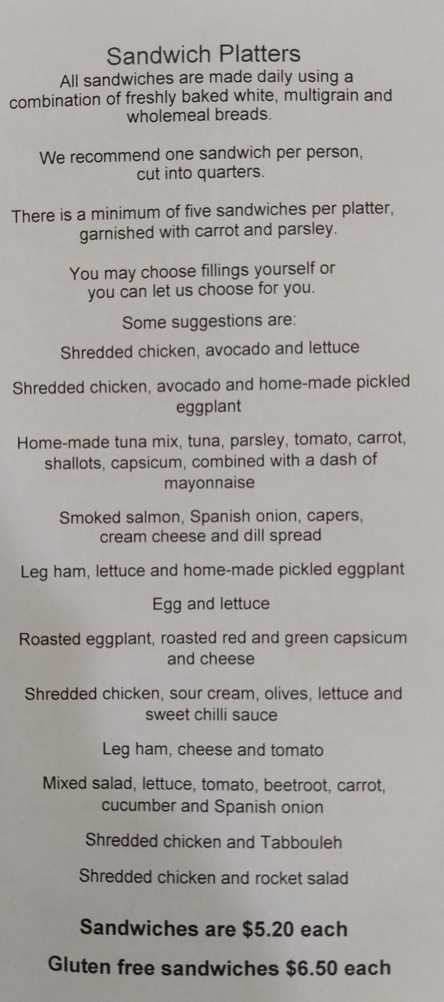 Carta de K.B Chickens