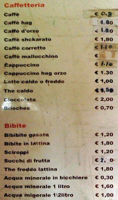 Menu di Snack Bar 2000 