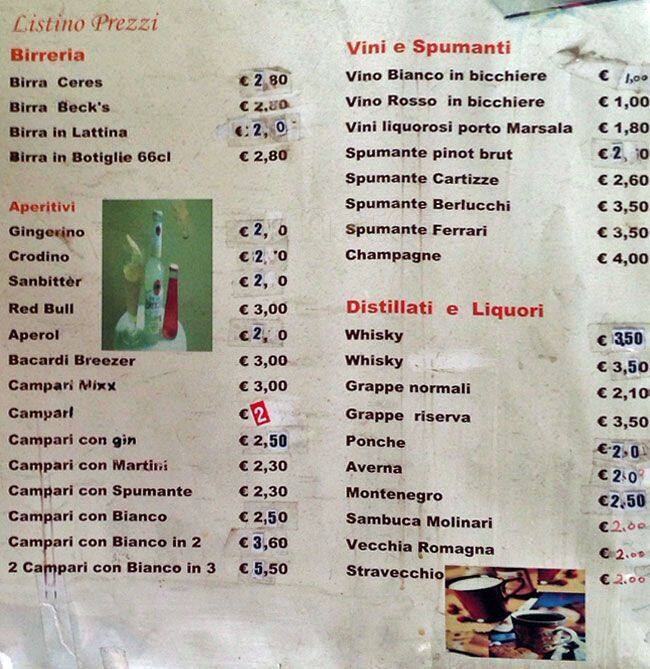 Menu di Snack Bar 2000 