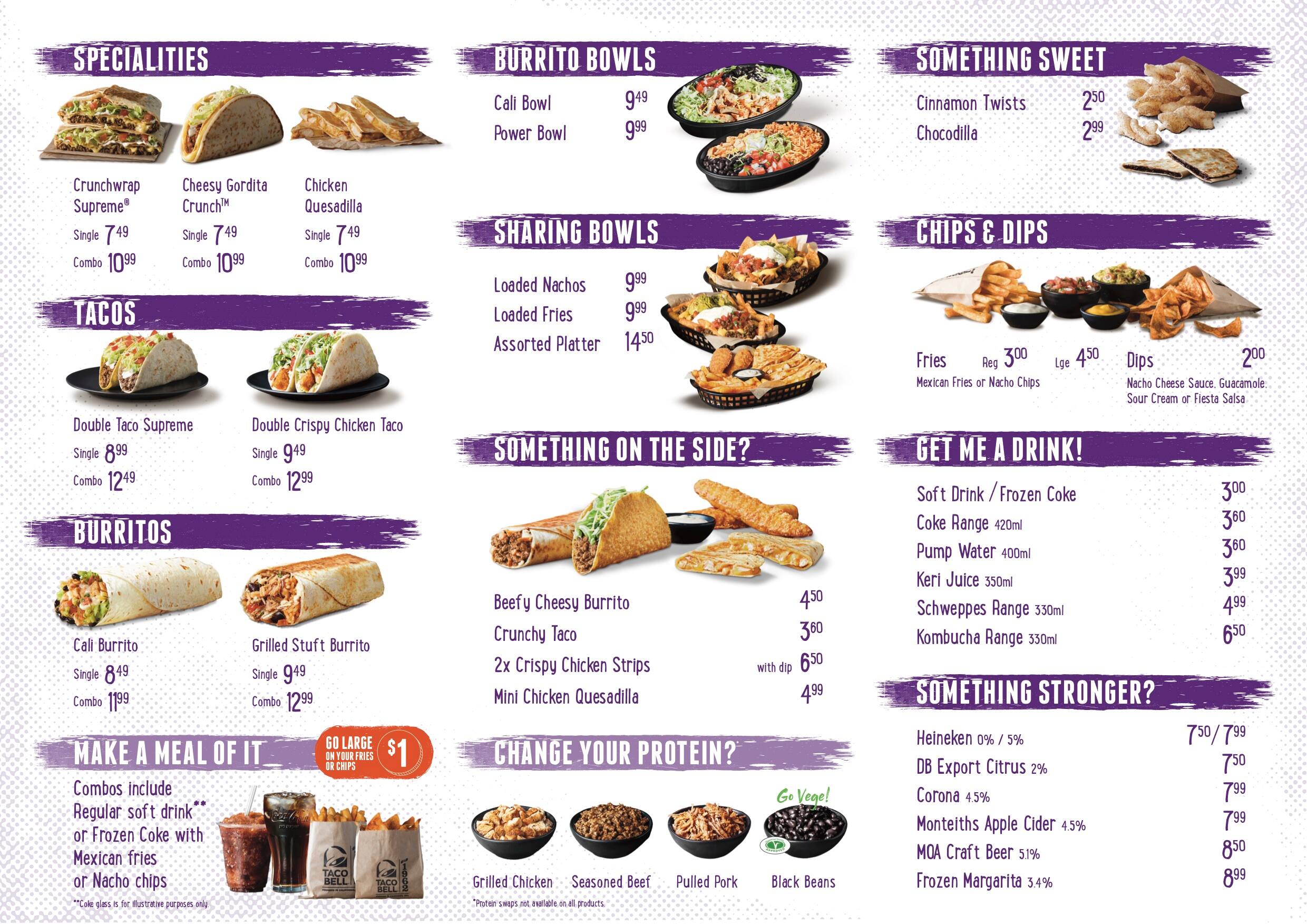 Taco Bell Menu Printable Foodiemenu
