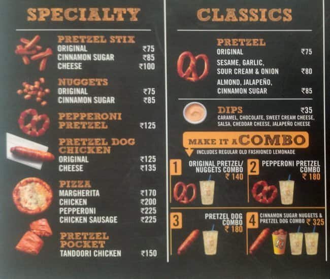 Auntie Anne's Pretzel Menu Zomato