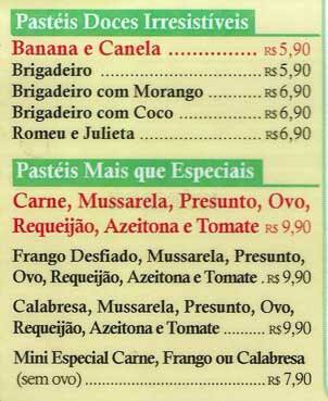 Pastelaria Menu Menu em Pastelaria União, São Paulo, Avenida Jabaquara