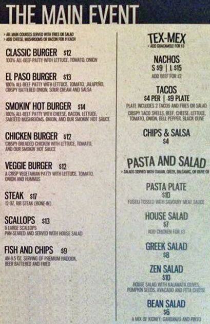 Brass Door Pub Menu Menu For Brass Door Pub Golden Square Mile