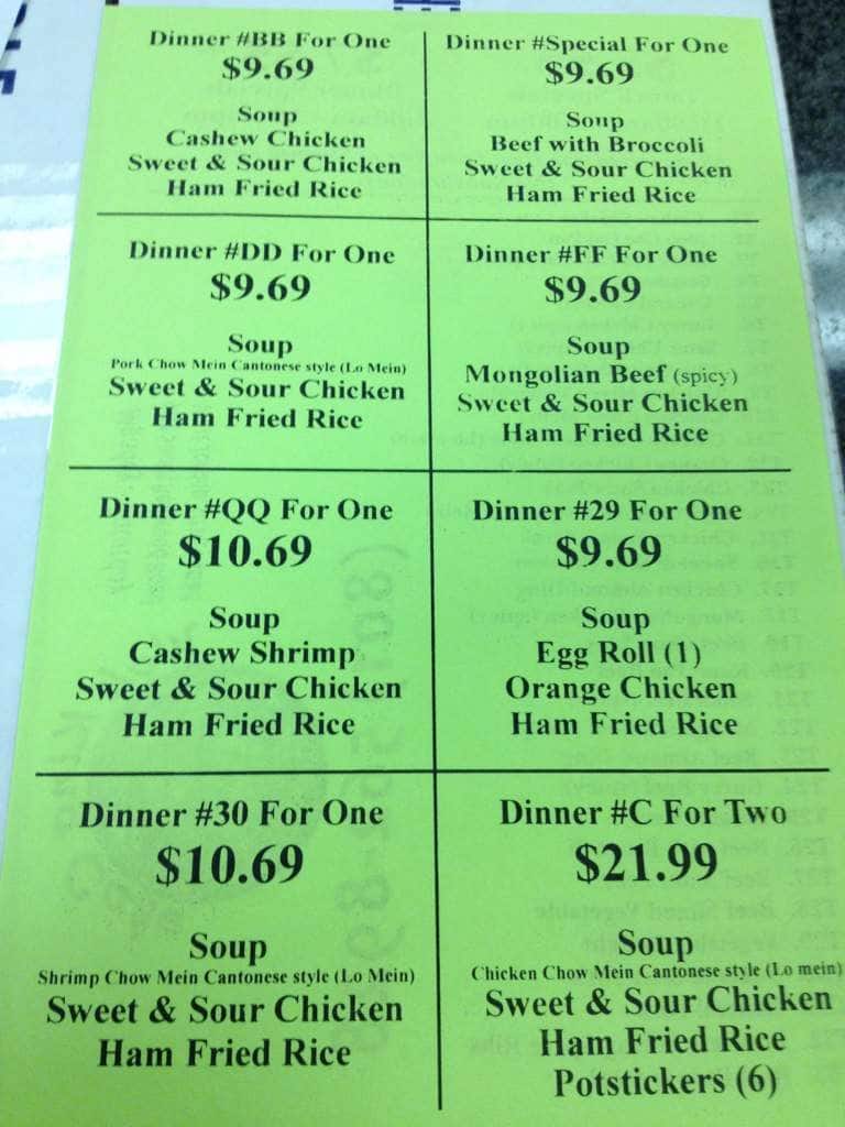Menu at Wok King Cafe, West Jordan, S Redwood Rd