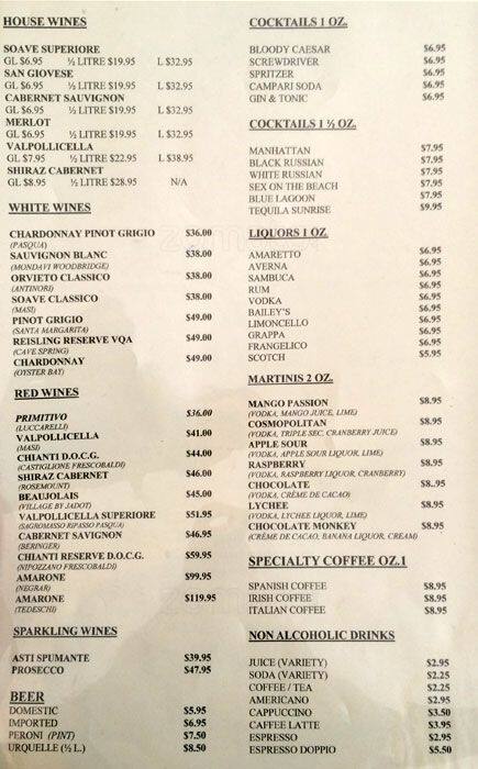 Atmosfera menu