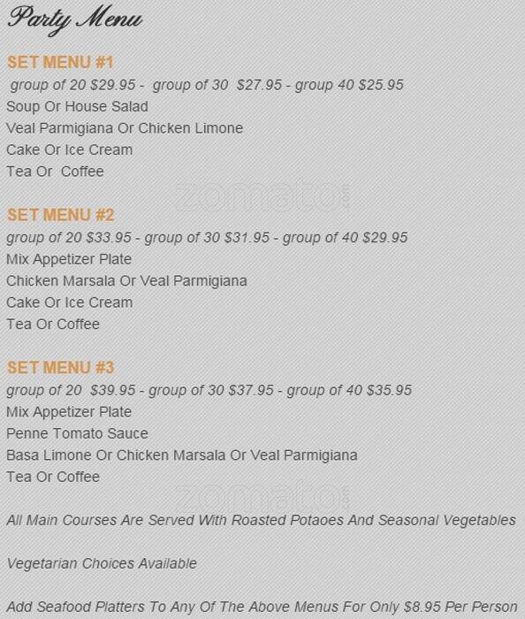 Atmosfera menu