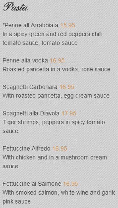 Atmosfera menu