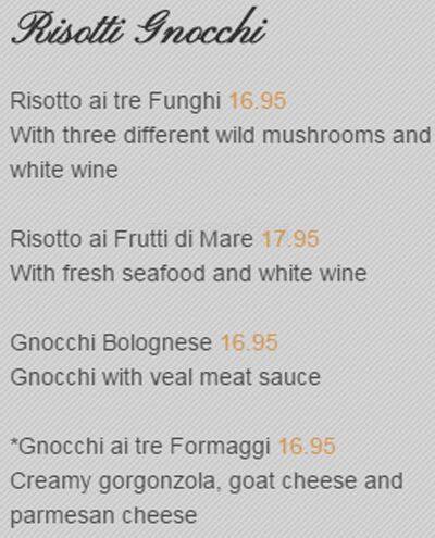 Atmosfera menu