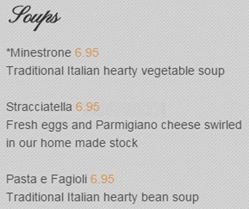 Atmosfera menu