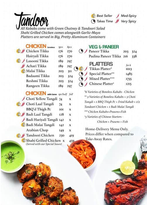 Menu Of Hyderabad Xpress, Tolichowki, Hyderabad