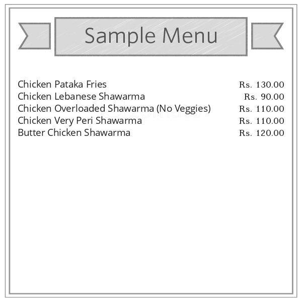 Oho Shawarma Kharghar Sec-20 menu