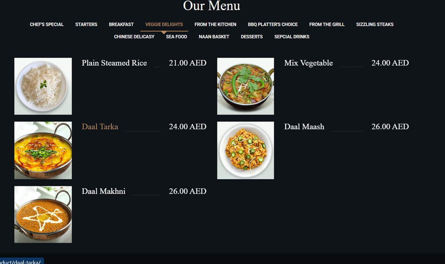 Menu of B&B Cafe & Restaurant, Oud Metha, Dubai