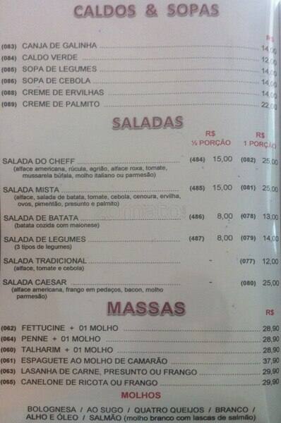 Boteco Gambino cardápio