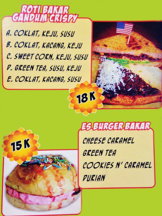 Menu at Toast Boss, North Jakarta