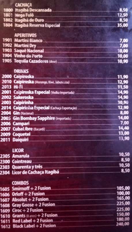 De Passagem Boteco cardápio