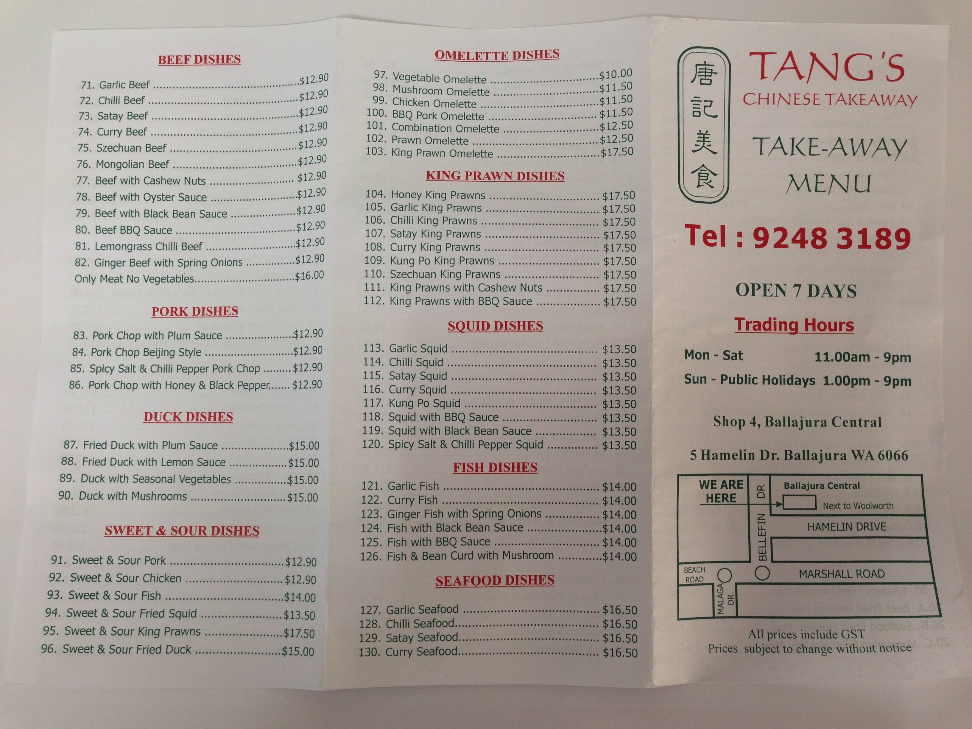 Pin Takeaway Menu On Pinterest