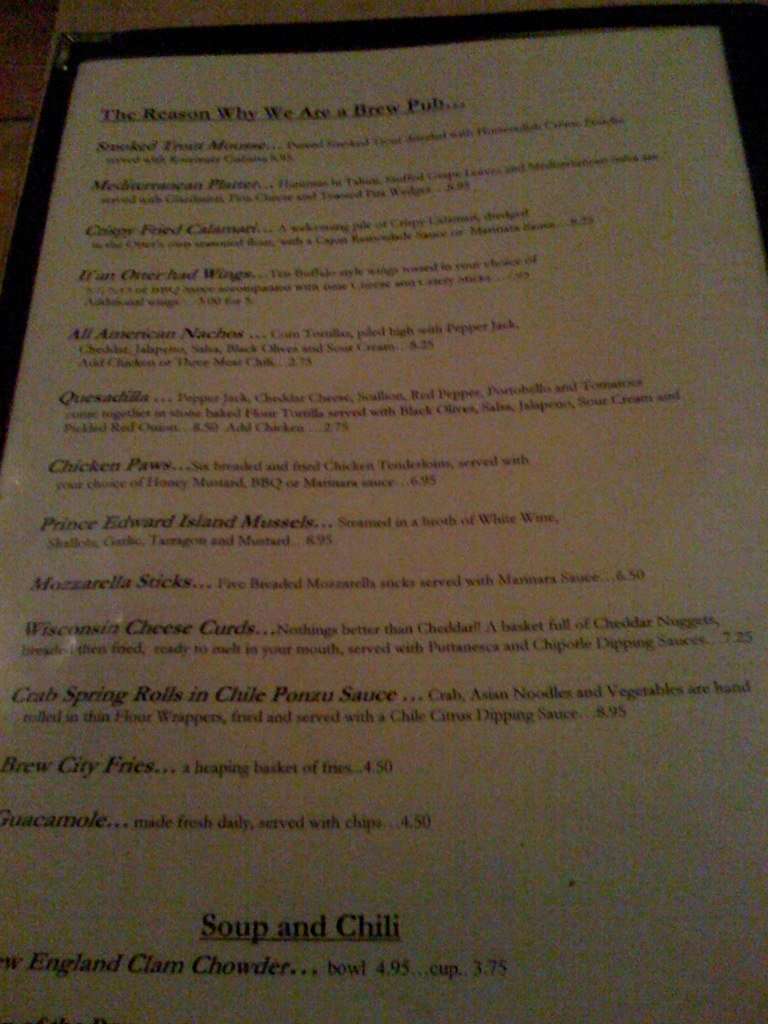 Gilded Otter Brewing Co Menu, Menu for Gilded Otter Brewing Co, New