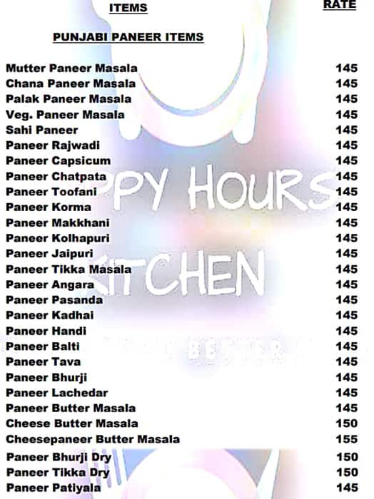 Happy Hours Kitchen Menu Menu For Happy Hours Kitchen Karelibaug