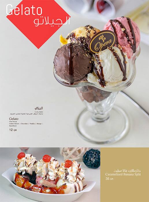 Opera Cafe menu