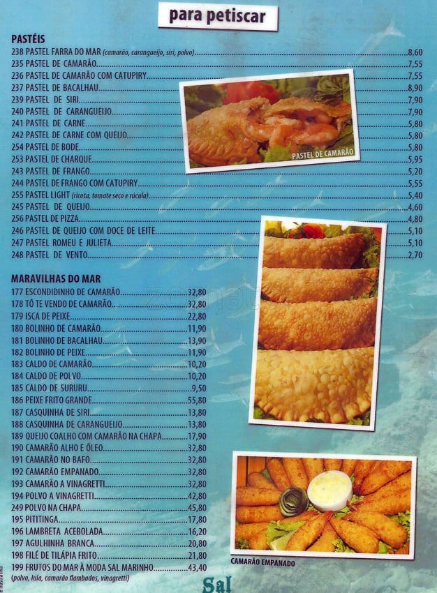 Menu em Sal Marinho Restaurante e Bar, Salvador