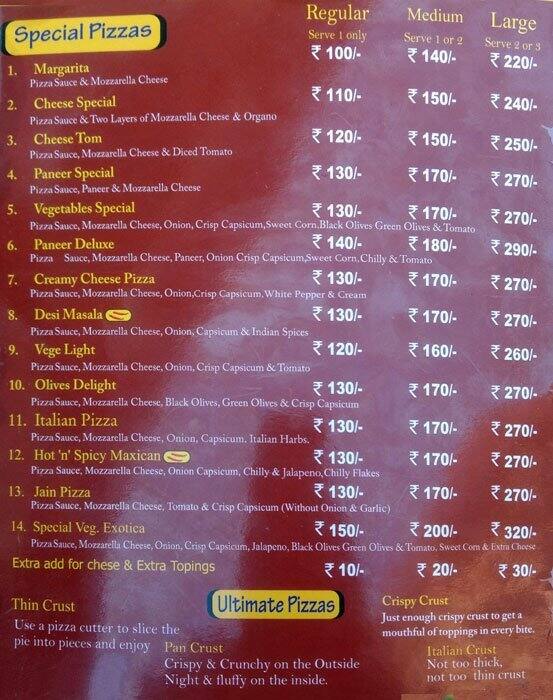 Pizza Den Menu, Menu for Pizza Den, Marredpally, Secunderabad Zomato
