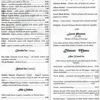 Flying Carpet Turkish Cafe Menu