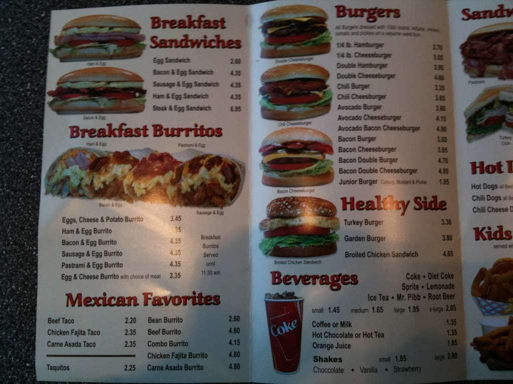 Brea's Best Burgers Menu, Menu for Brea's Best Burgers, Brea, Orange ...