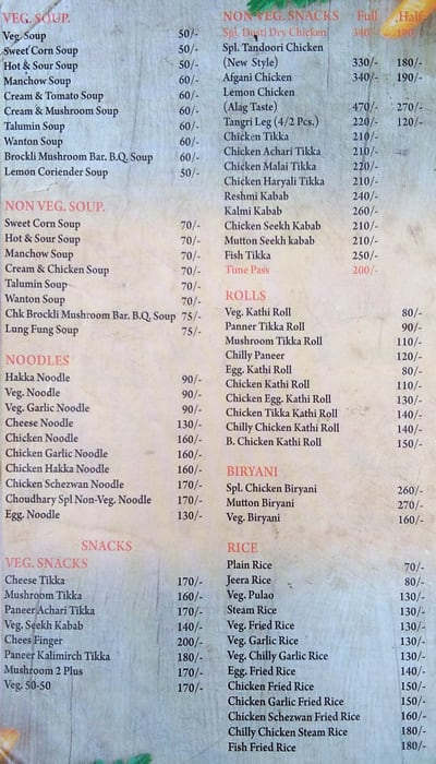 Menu at Chaudhary Chicken, Chandigarh