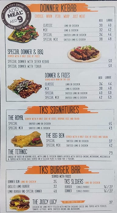 The Kebab Shop Menu Menu Para The Kebab Shop Dubai Media City Dubai