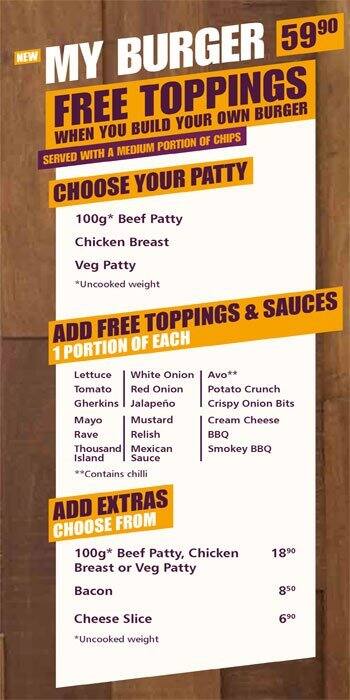 Steers menu