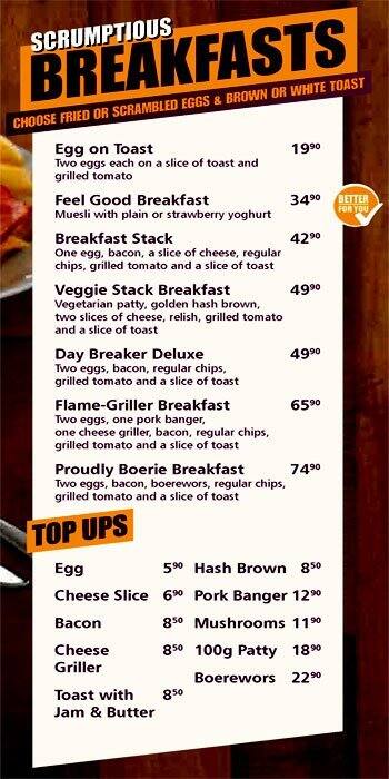 Steers menu